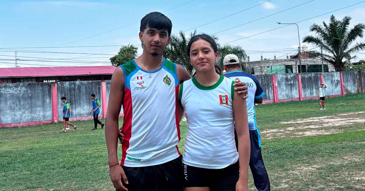 Amazonas: Hermanos de Mendoza ganan medallas de oro en los Juegos Escolares 2025
