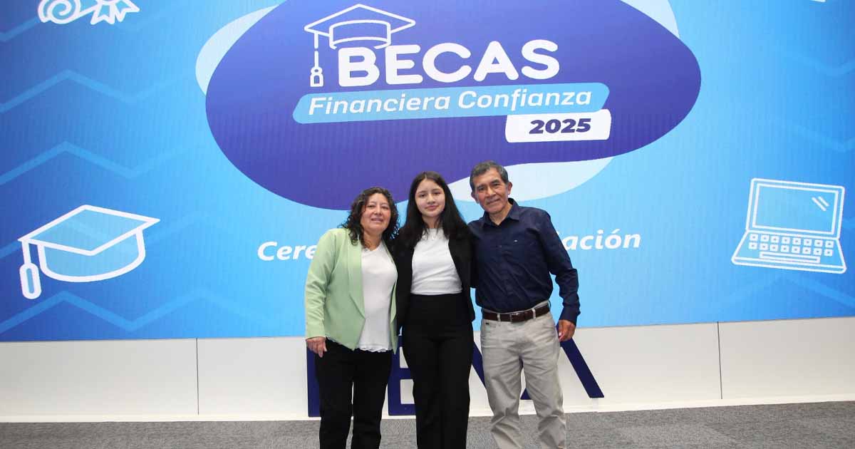 Joven amazonense gana beca integral de Financiera Confianza