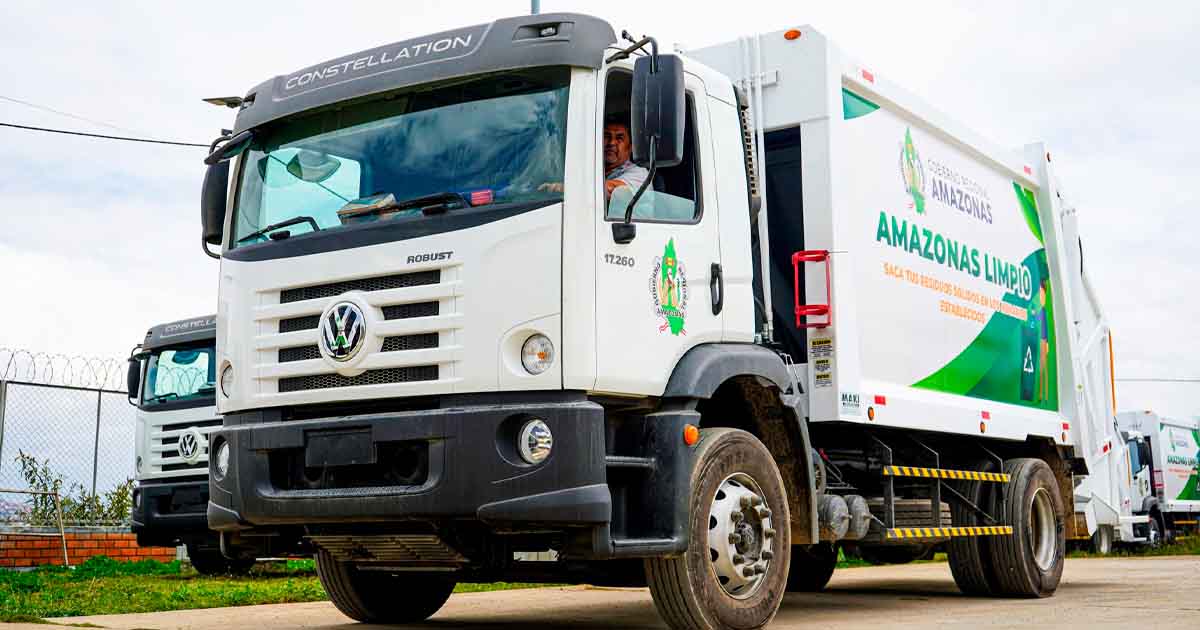 Amazonas incorpora flota de camiones para mejorar recolección de residuos