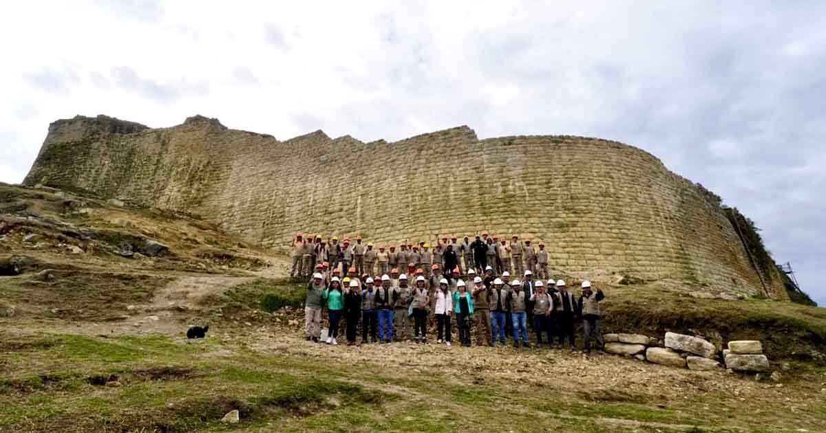Culminan la recuperación del sector de la muralla sur de Kuélap
